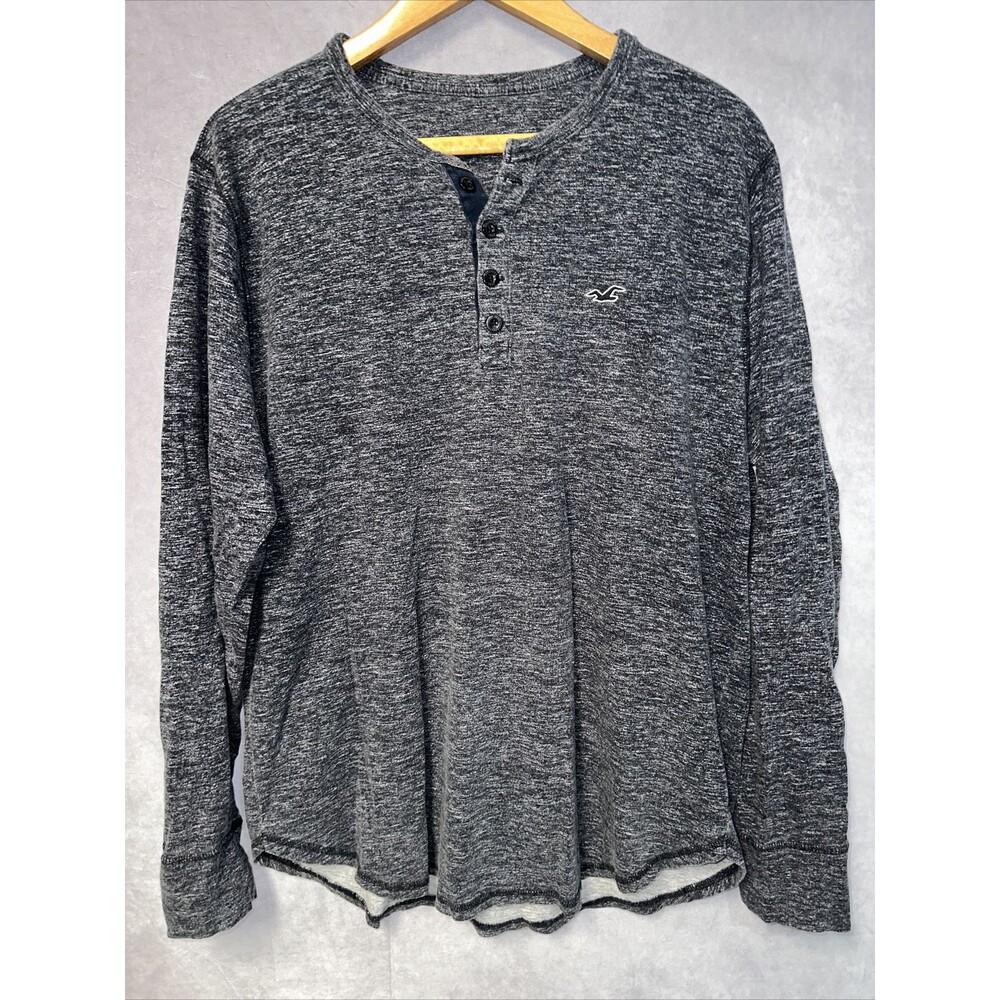 Hollister Long Sleeve Henley Button Down Size XL